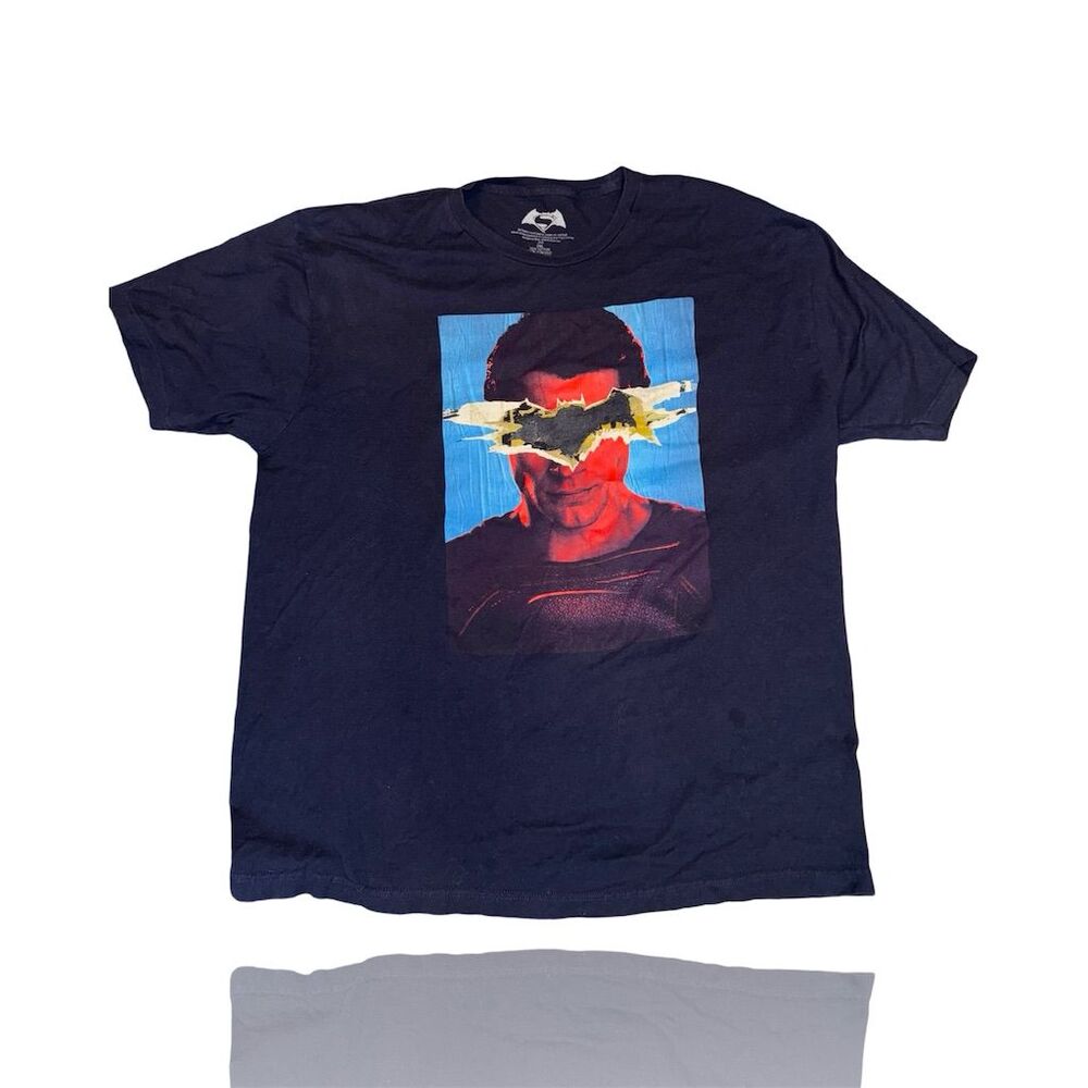 DC Comics Batman V Superman Men's 2XL Blue Graphic T-Shirt: Scott Snyder
